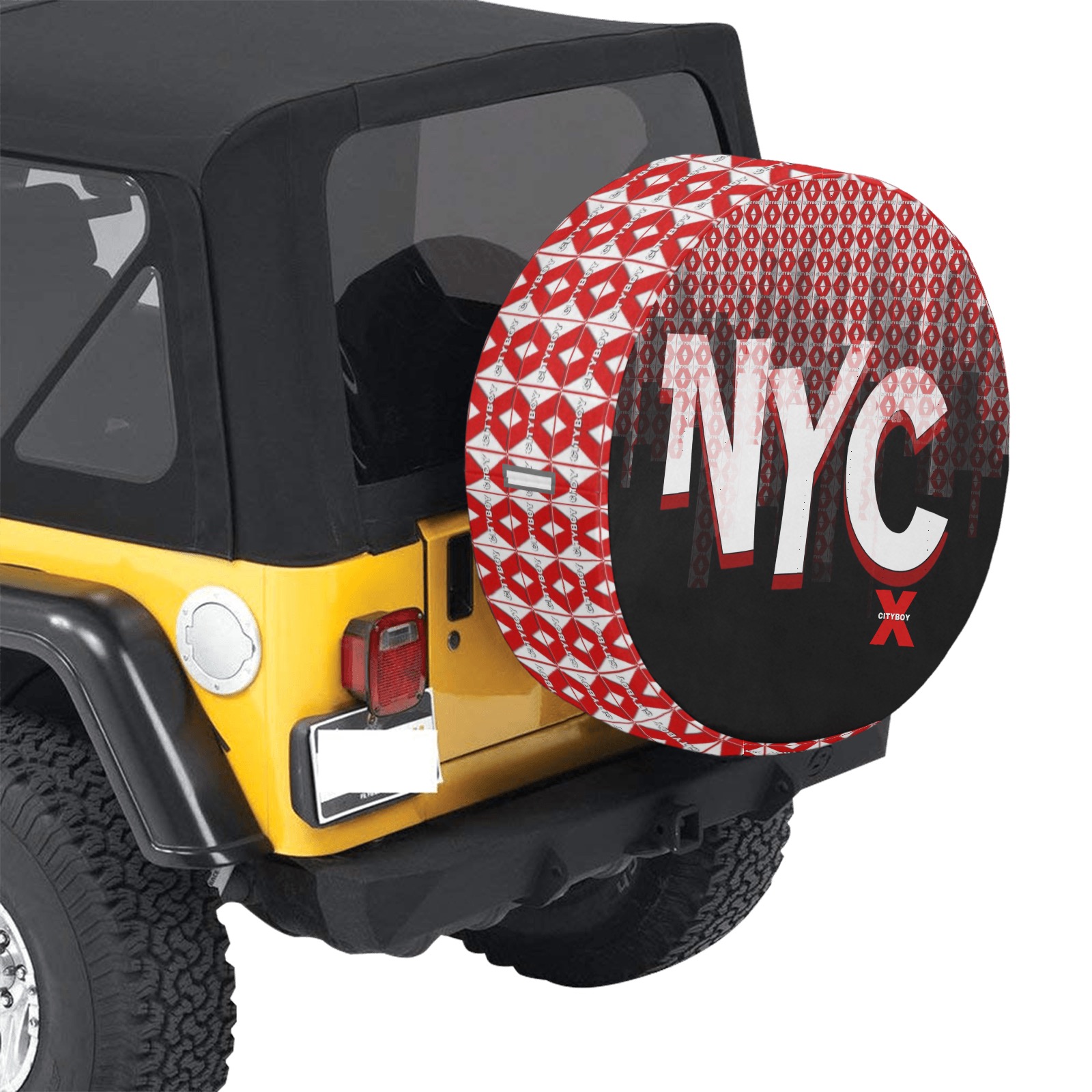 CITYBOY NYC print 34 Inch Spare Tire Cover