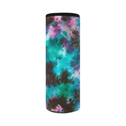 Abstract Tie Dye Marine 7 Neoprene Water Bottle Pouch/Large