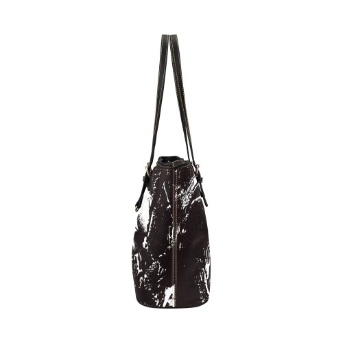 Alien foetus Leather Tote Bag/Large (Model 1651)