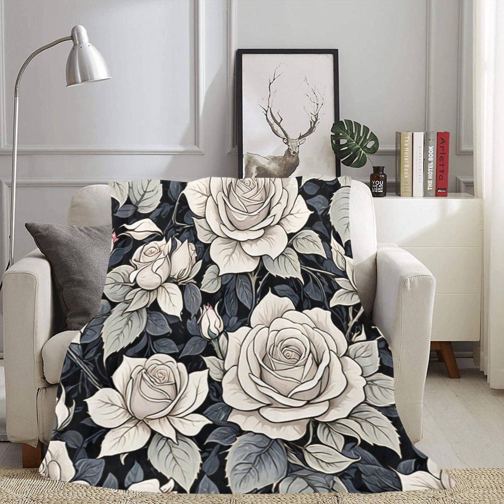 Fabulous Florals 18 Ultra-Soft Micro Fleece Blanket 60"x80"