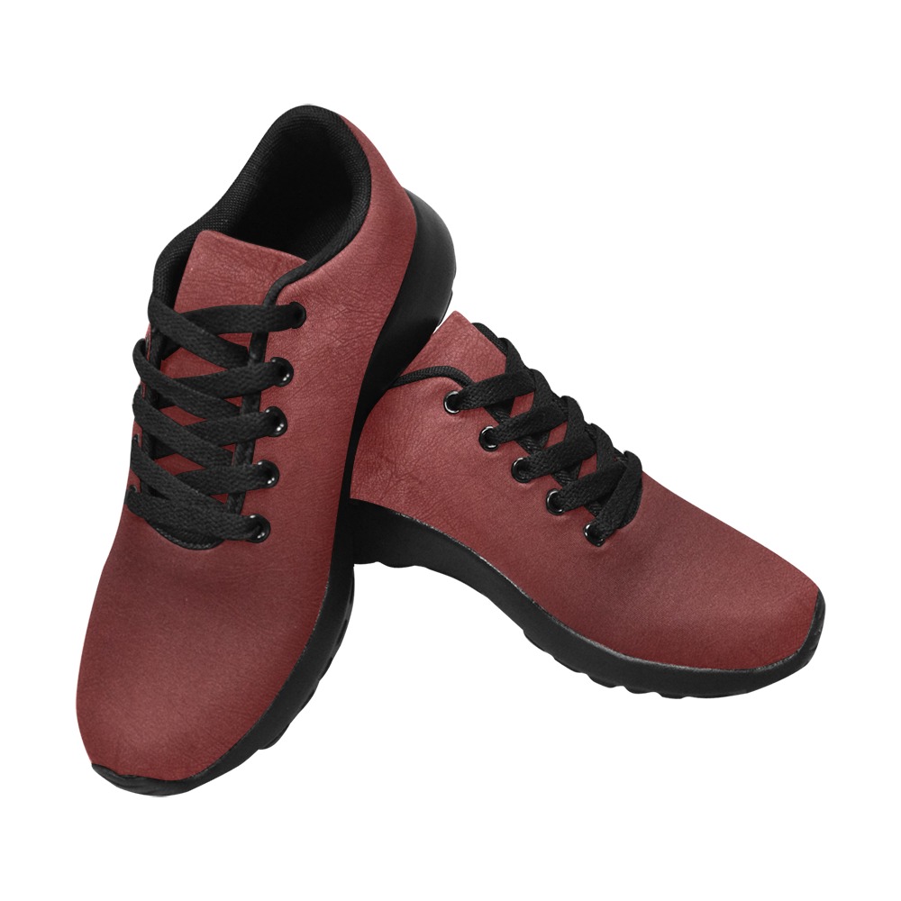 Leather Red Light by Artdream Men’s Running Shoes (Model 020)