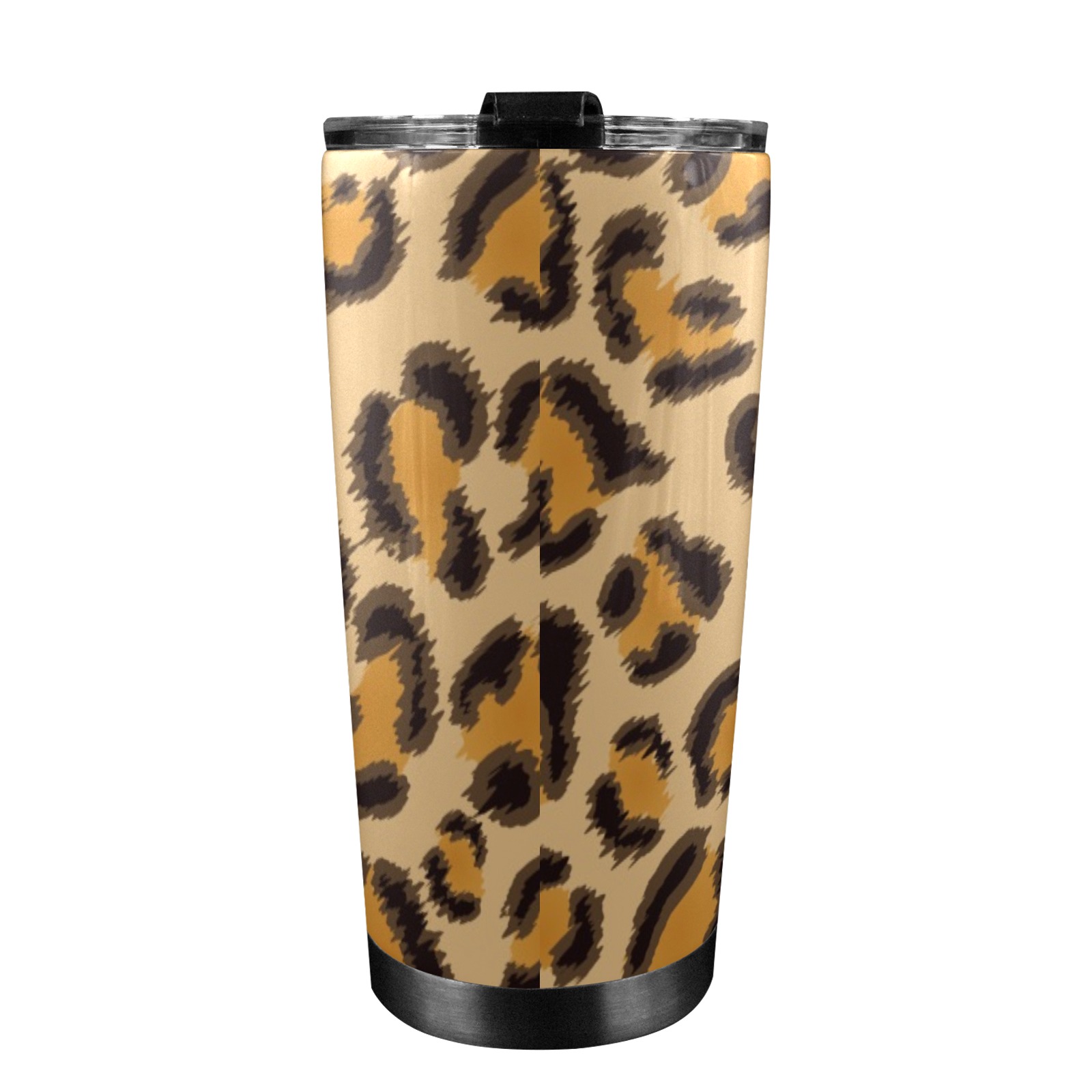 Tumbler Leopard Pattern.jpg 20oz Mobile Tumbler with Lid (Black Lock)