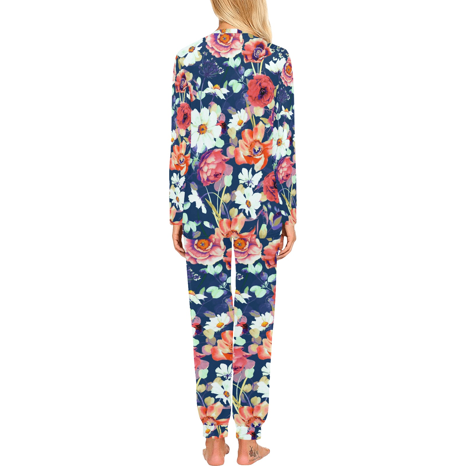 Dark and lush meadow 90 Women's All Over Print Pajama Set
