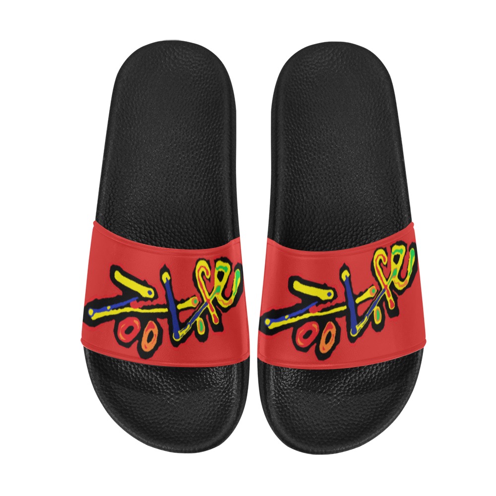ZL.LOGO.RED.org Women's Slide Sandals (Model 057)