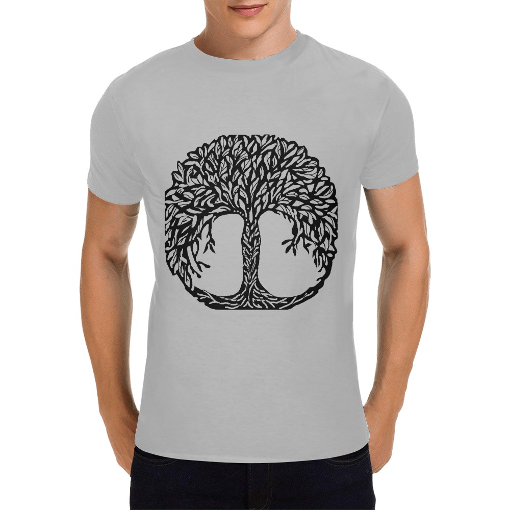 tree (1) Men's T-Shirt in USA Size (Front Printing Only)