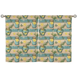 Sunshine Sips Window Curtain 28"x40"-Velvet (2-Piece)