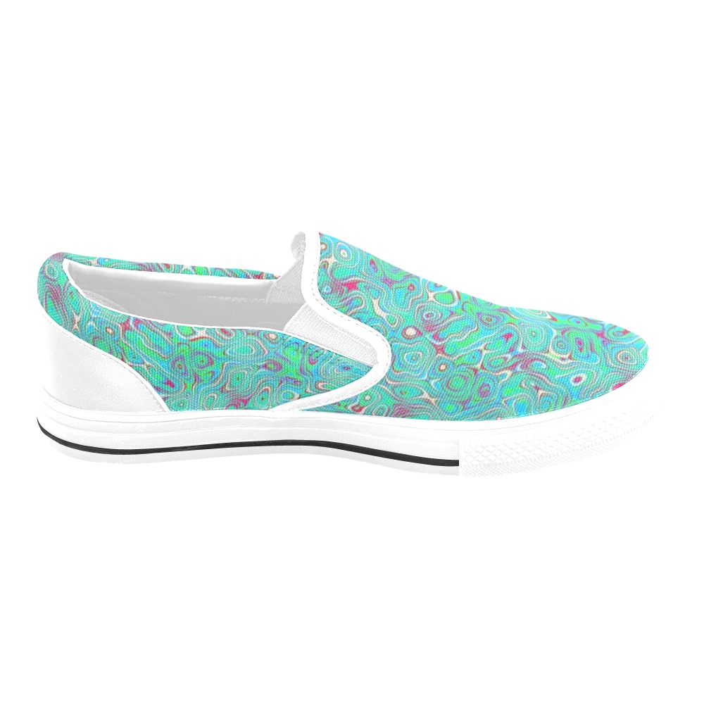 ocean Women's Slip-on Canvas Shoes (Model 019)