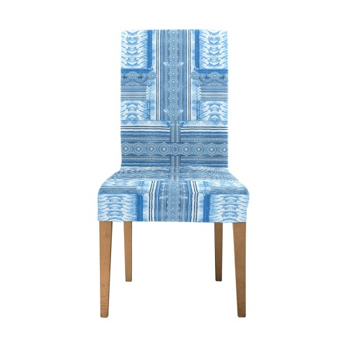greec mosaic bleu faience Chair Cover (Pack of 4)