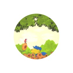 Ferald and Mizz Ladybug Round Mousepad