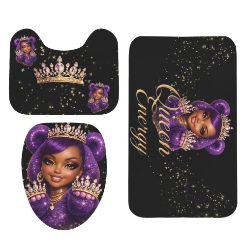 Glam Bear 3 piece bath set (Purple)