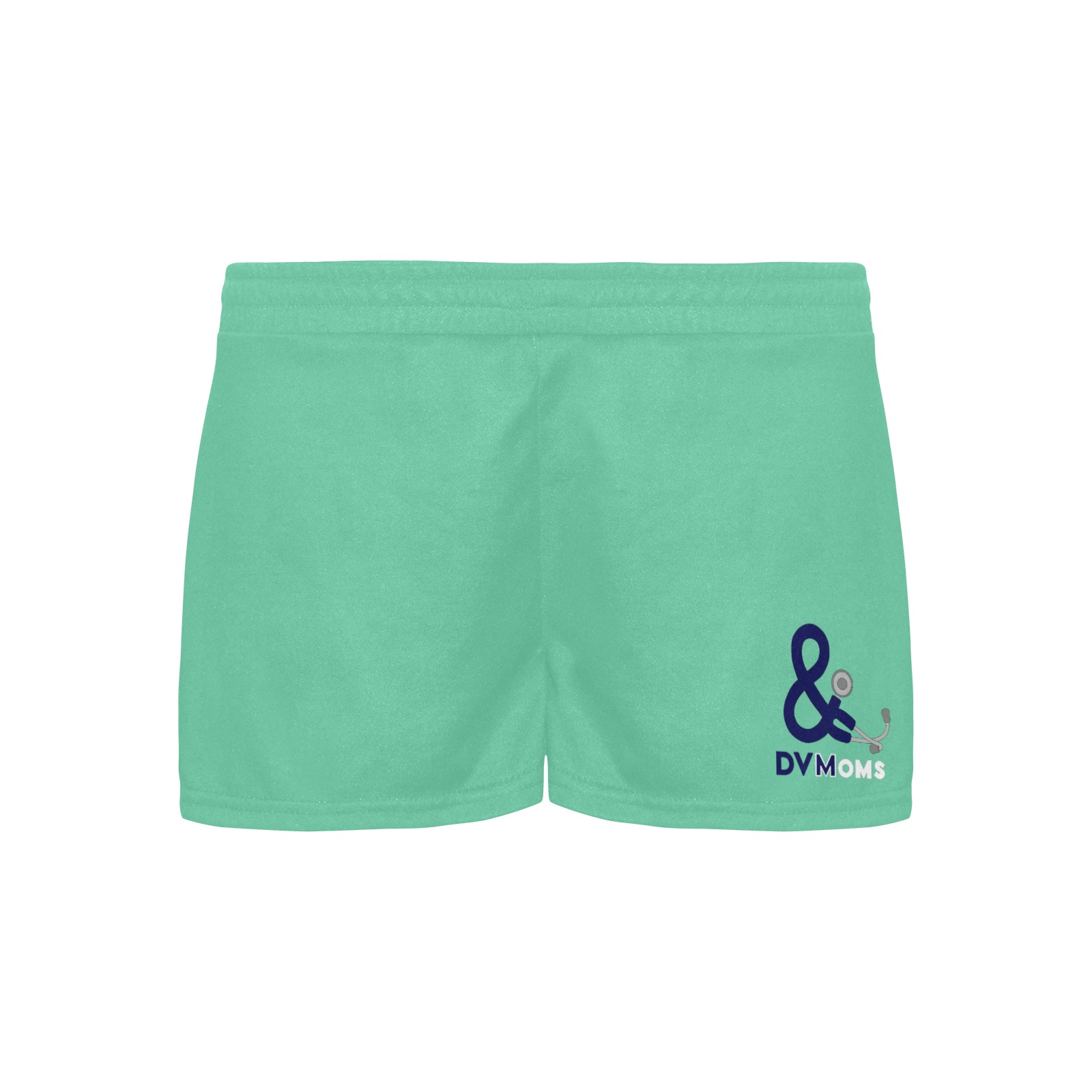 Shorts mint with single logo Women's Pajama Shorts