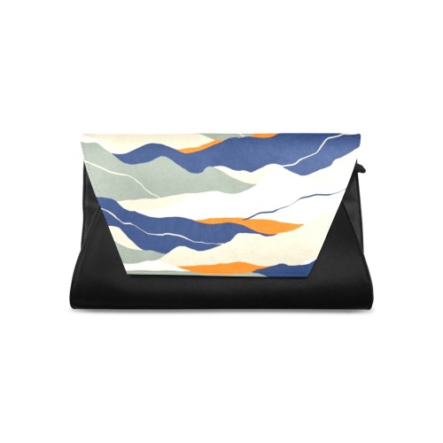 Modern abstract landscape of strokes-2 Clutch Bag (Model 1630)