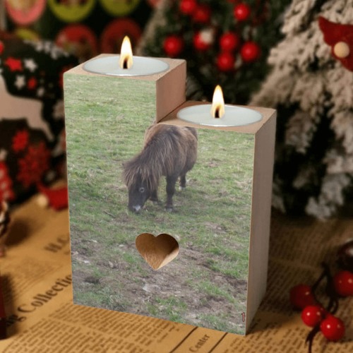 chocolate the pony Wooden Candle Holder (Without Candle)