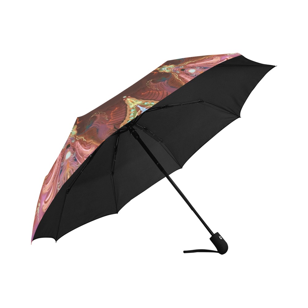 dragon flowers Anti-UV Auto-Foldable Umbrella (U09)