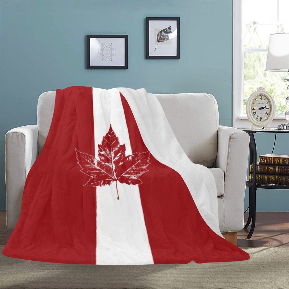 Cool Canada Throw Blankets Ultra-Soft Micro Fleece Blanket 60"x80"