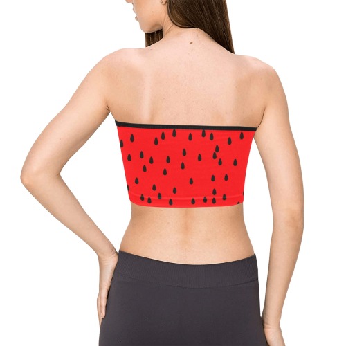 Watermelon Women's Tie Bandeau Top (Model T66)