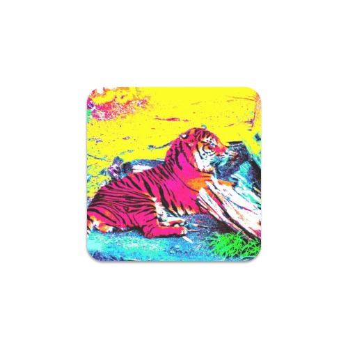 Tiger Bright Square Coaster
