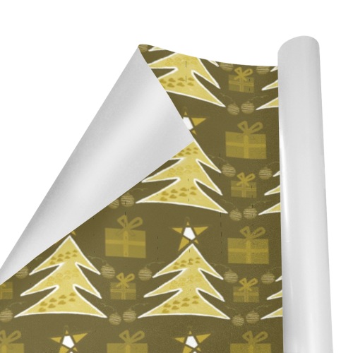 Christmas special trees pattern Gift Wrapping Paper 58"x 23" (1 Roll)