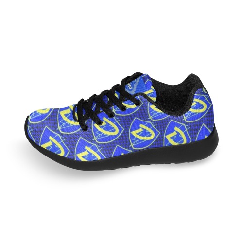 DIONIO - D Shield Repeat Logo (Blue,Yellow & Black)Running Shoes Men’s Running Shoes (Model 020)