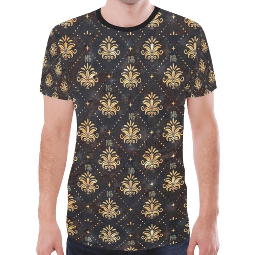 Royal Pattern by Nico Bielow New All Over Print T-shirt for Men (Model T45)