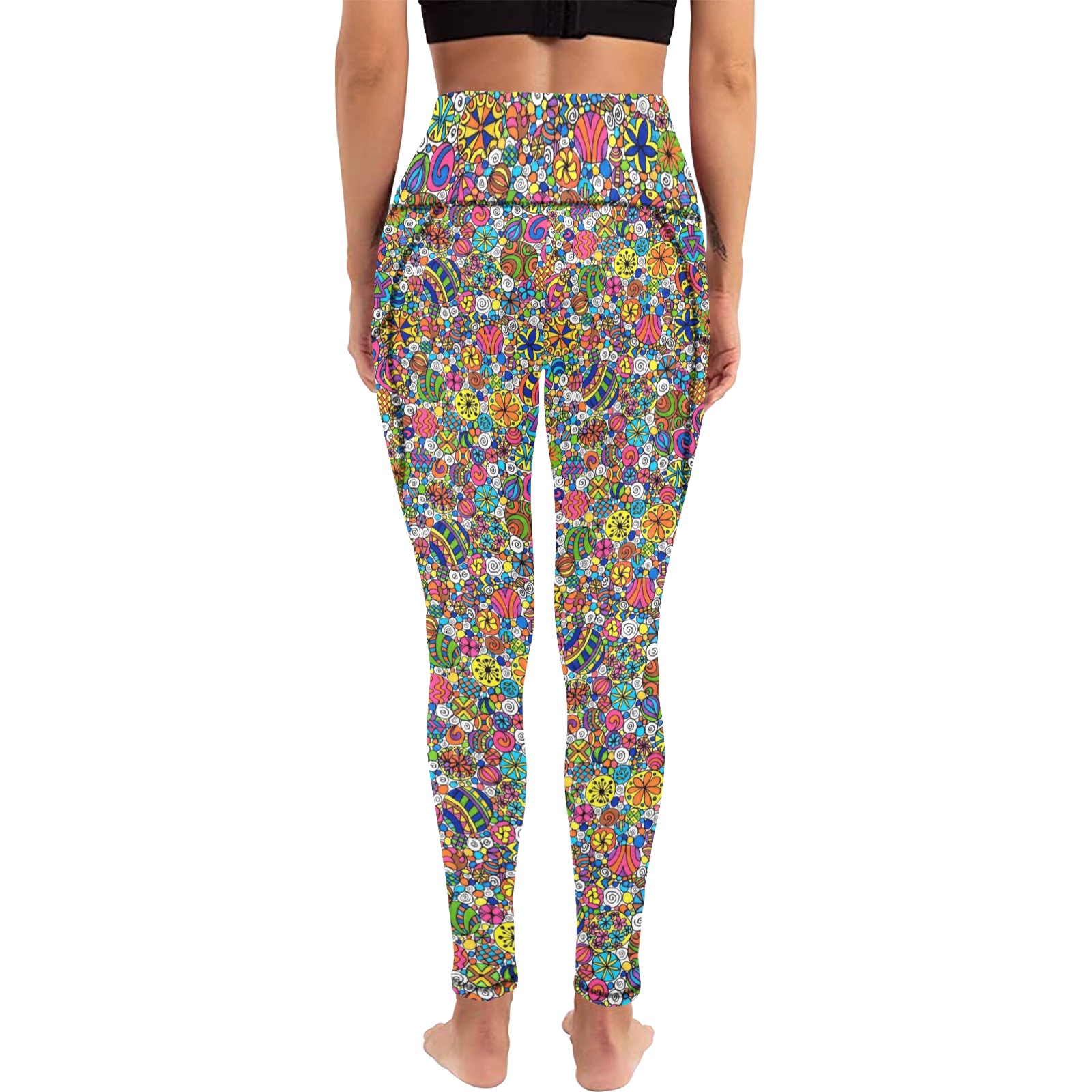 Cosmic Explosion Women's All Over Print Leggings with Pockets (Model L56)
