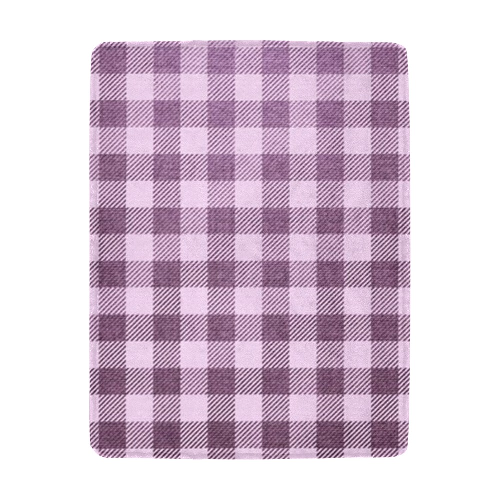 Pastel Rose Plaid Ultra-Soft Micro Fleece Blanket 43"x56"