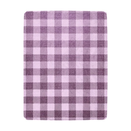 Pastel Rose Plaid Ultra-Soft Micro Fleece Blanket 43"x56"