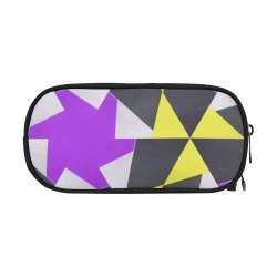 Retro geometric colorful 7D Pencil Pouch/Large (Model 1680)