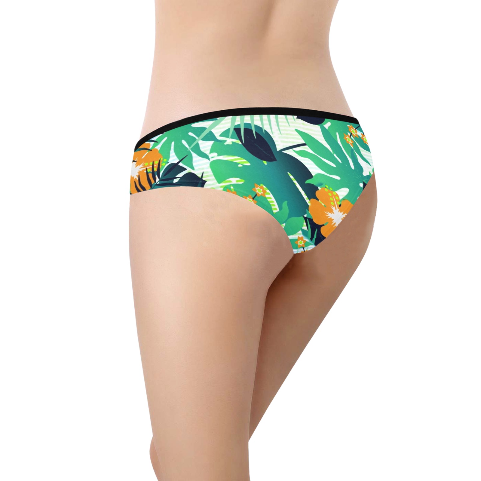 GROOVY FUNK THING FLORAL Women's Hipster Panties (Model L33)