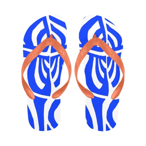 aaa blue Flip Flops for Men/Women (Model 040)
