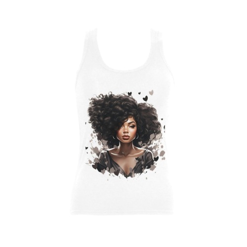 COMING FOR MINE TANK TOP Women's Shoulder-Free Tank Top (Model T35)