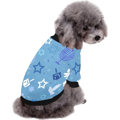 Hanukkah Pet Tee Pet Dog Round Neck Shirt
