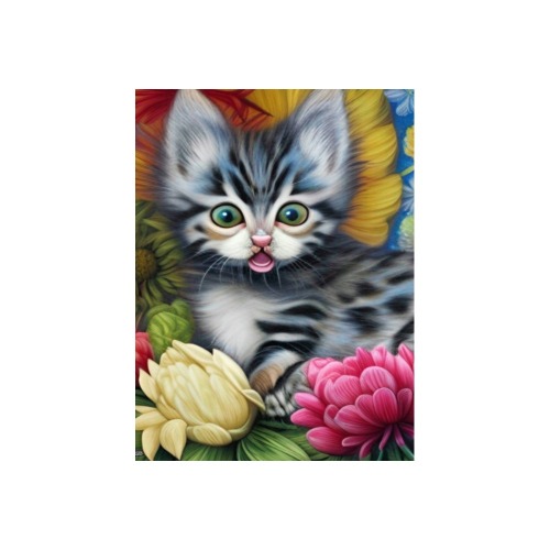 Cute Kittens 5 Photo Panel for Tabletop Display 6"x8"