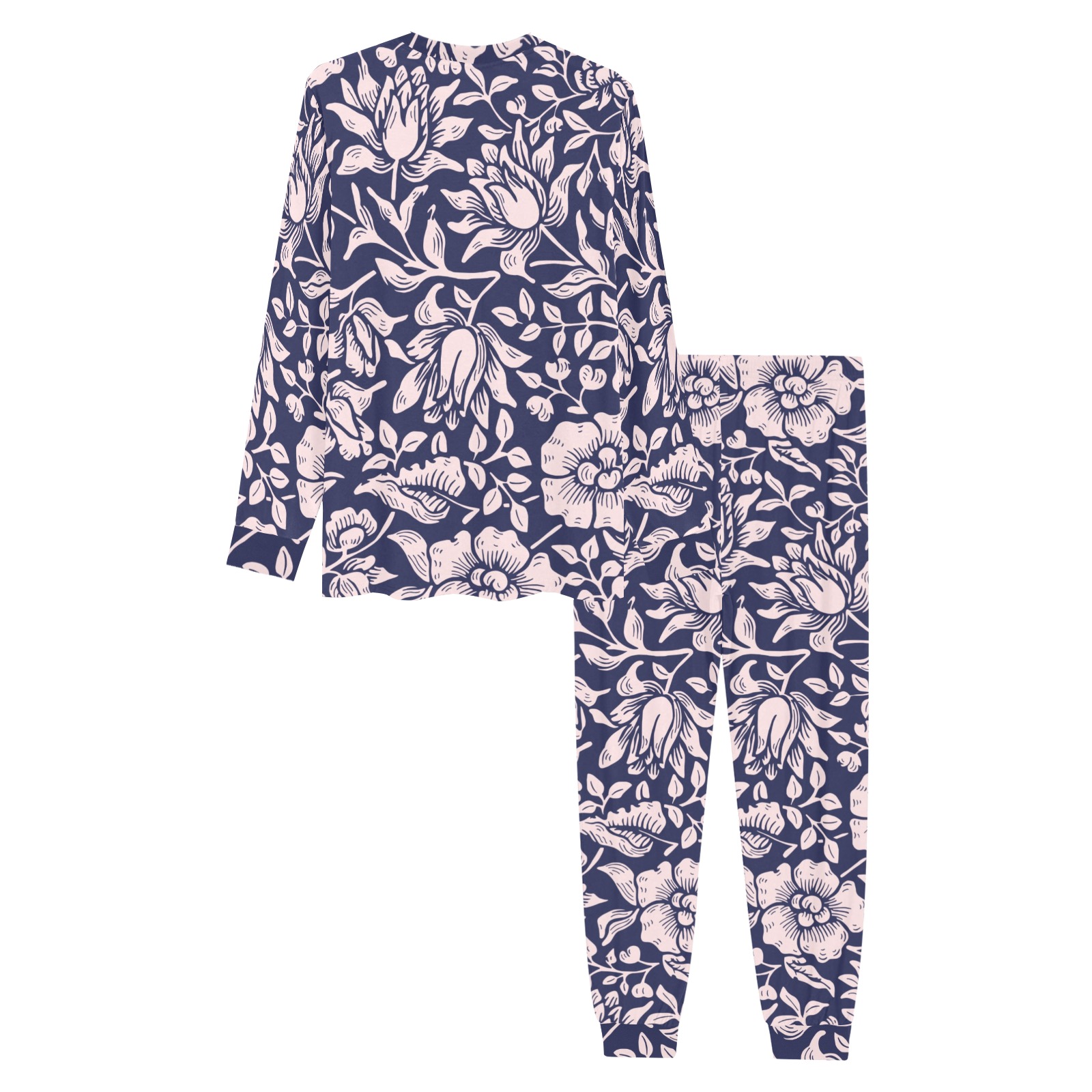 Pajama Men's All Over Print Pajama Set with Custom Cuff