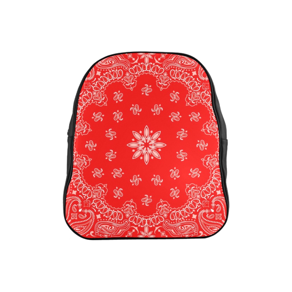 Red Bandana School Backpack (Model 1601)(Small)
