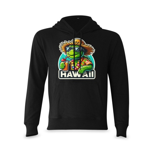 GREEN SEA TURTLE-HAWAII 2 Oceanus Hoodie Sweatshirt (Model H03)