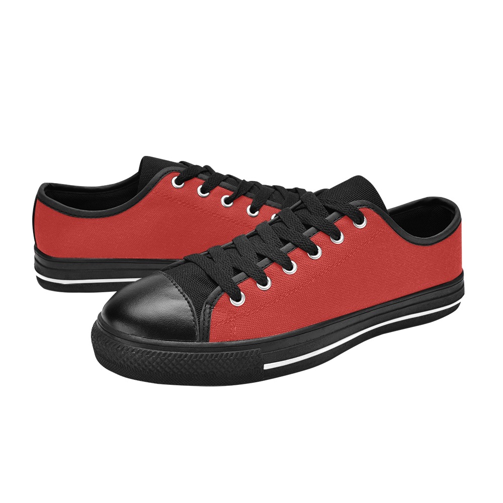 RED Women's Classic Canvas Shoes (Model 018)