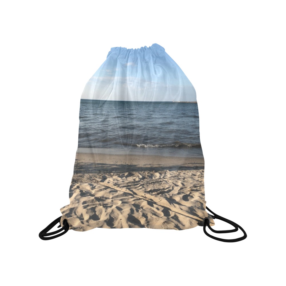 Beach Collection Medium Drawstring Bag Model 1604 (Twin Sides) 13.8"(W) * 18.1"(H)