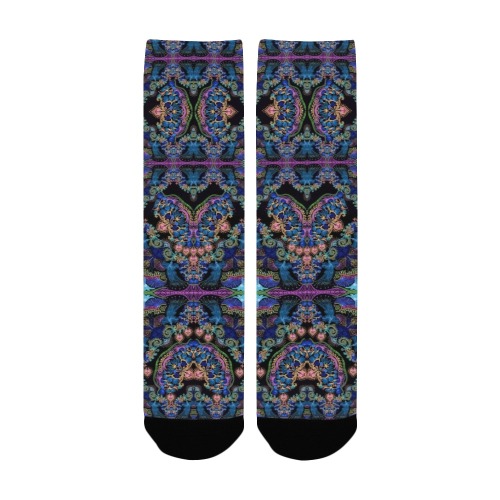 sweet nature-black 2 Women's Custom Socks