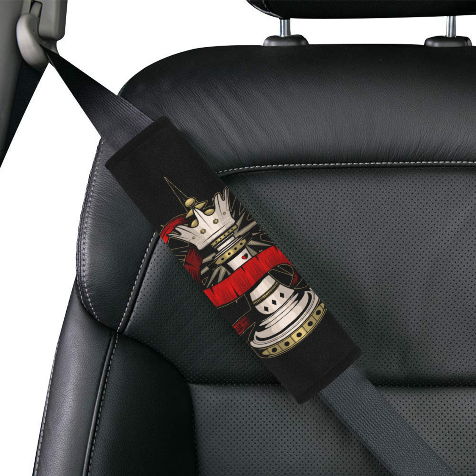 Royal Queen Car Seat Belt Cover 7''x10''