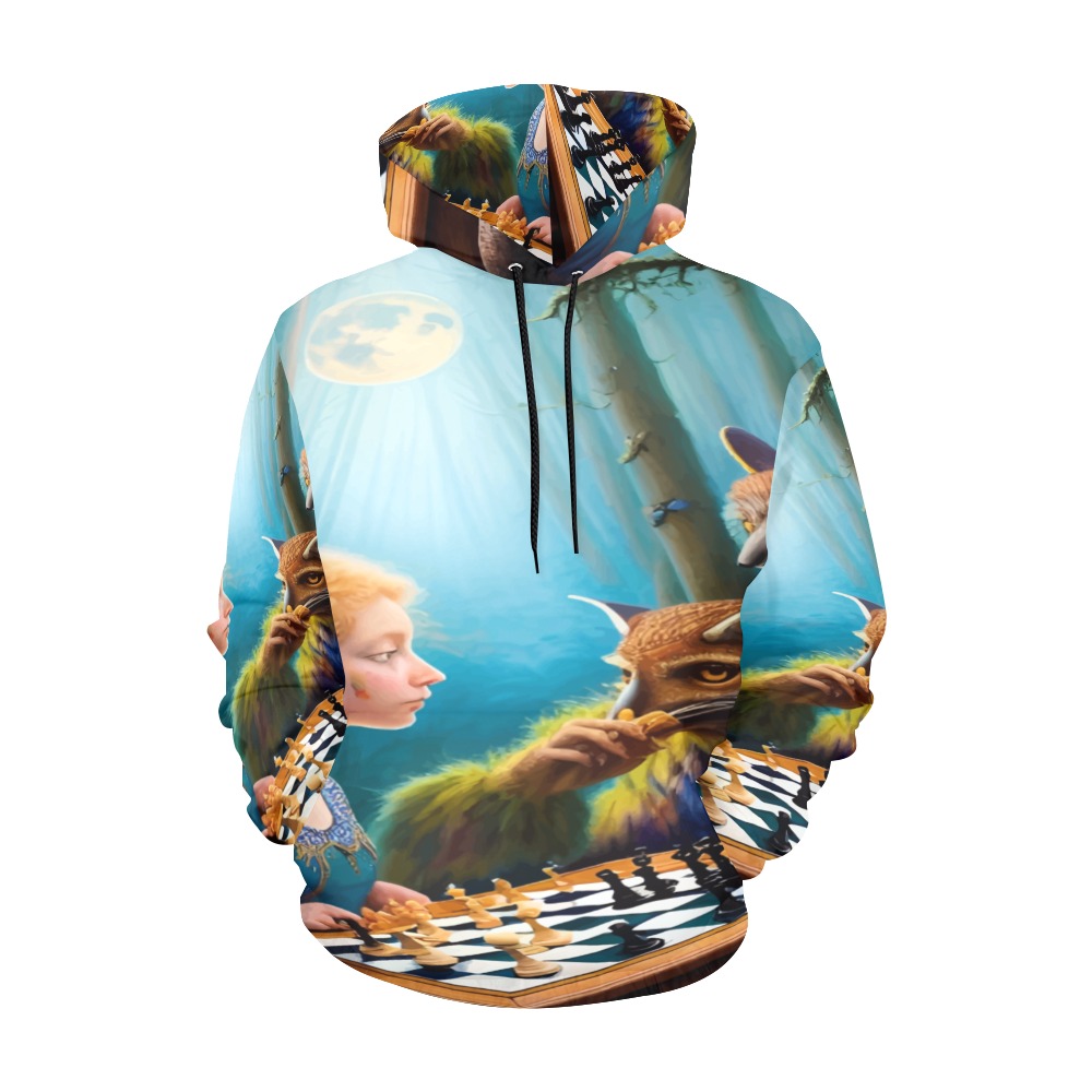 The Call of the Game 6_vectorized All Over Print Hoodie for Men (USA Size) (Model H13)