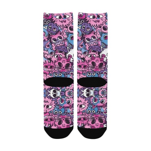 Cat Art Graphic Socks Women's Custom Socks