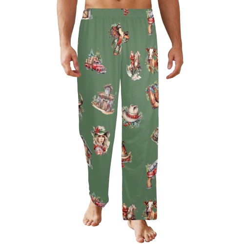 WesternChristmasPrint Green USA