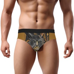 Men's Mean Cat Underwear Men's Mid Rise Briefs (Model L48)