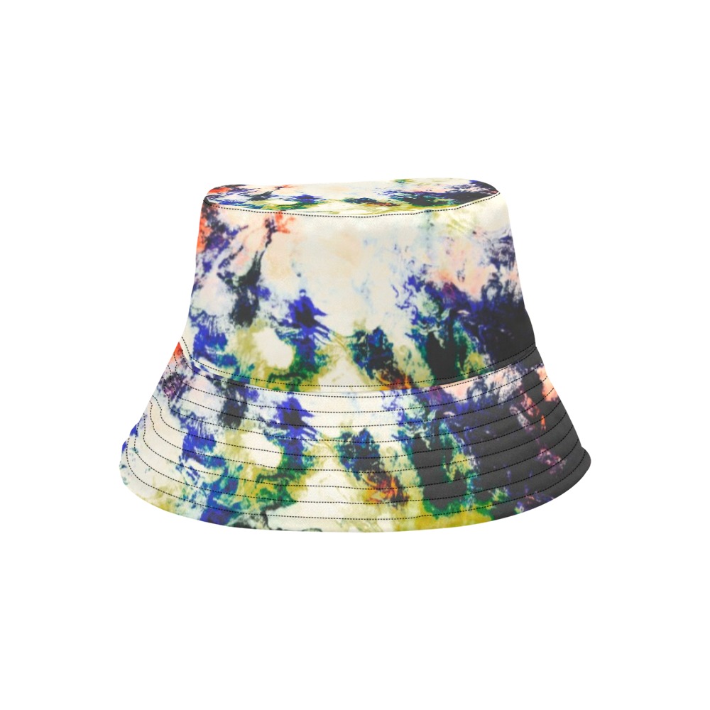 Modern watercolor colorful marbling All Over Print Bucket Hat for Men