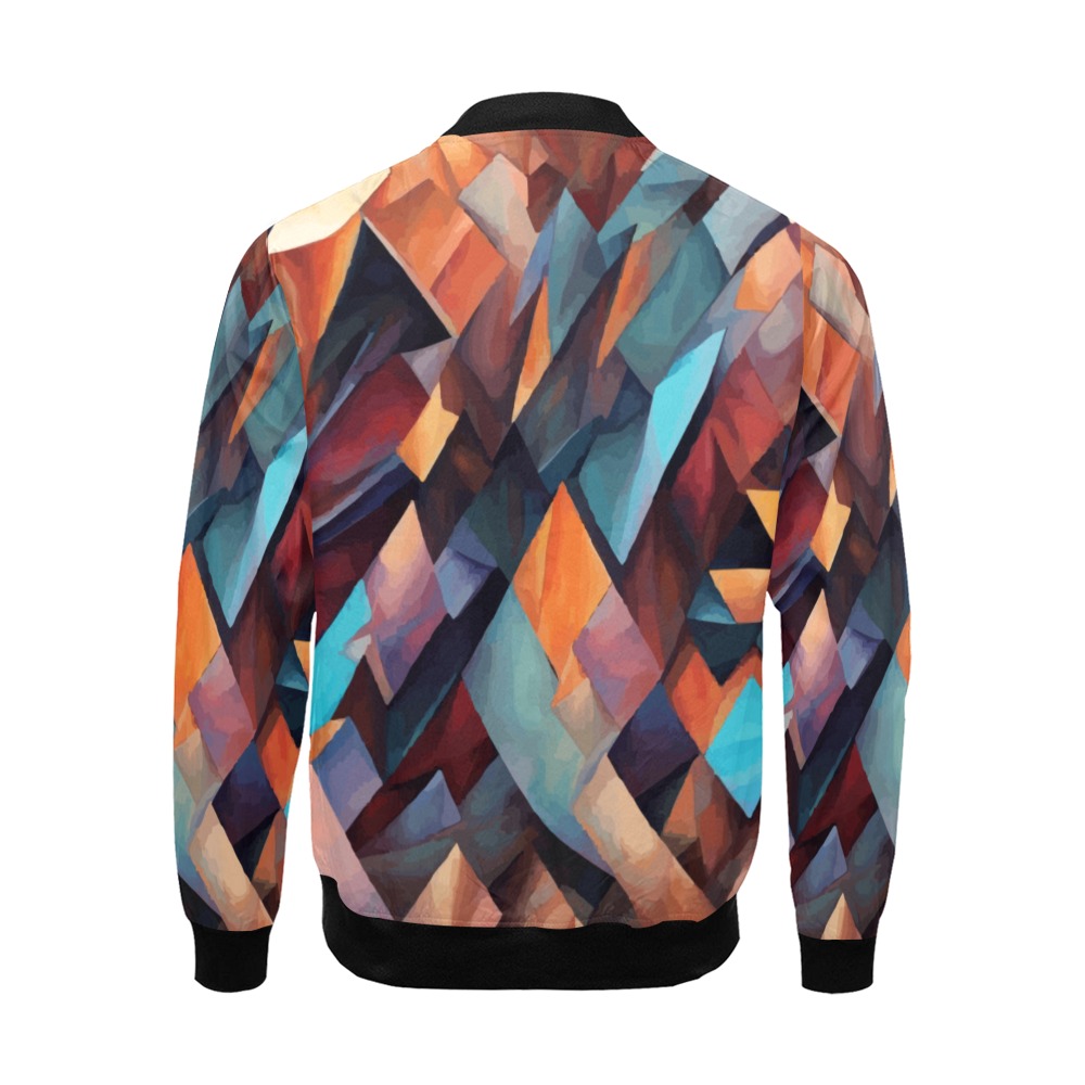 Colorful geometric pattern. Striking abstract art All Over Print Bomber Jacket for Men (Model H19)
