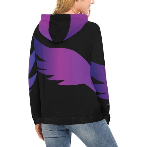 Soar High Eagle All Over Print Hoodie for Women (USA Size) (Model H13)