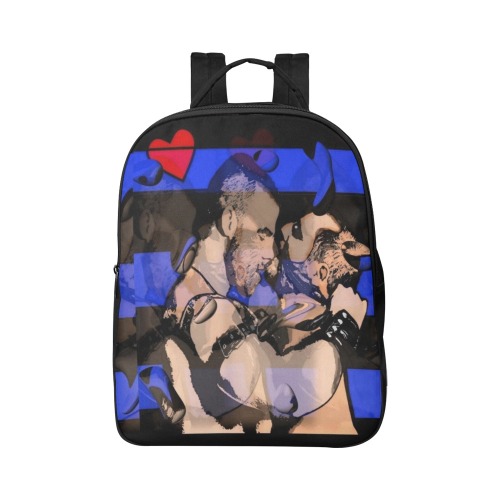 Leather Gay by Nico Bielow Popular Fabric Backpack (Model 1683)