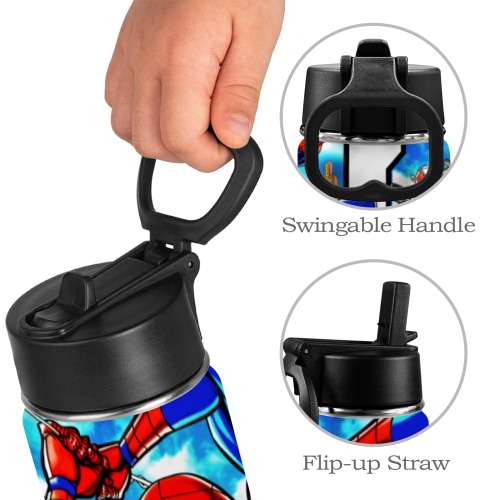 Design (31) Kids Water Bottle with Straw Lid (12 oz)