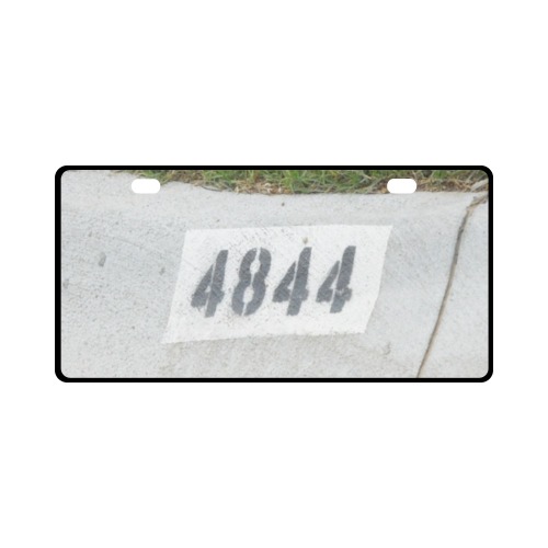 Street Number 4844 License Plate
